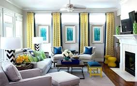 Navy Blue Yellow And Grey Bedroom Yellow And Gray Living Rooms Add A Dash Window Treatments Living Room Blue And Yellow Living Room Grey And Yellow Living Room