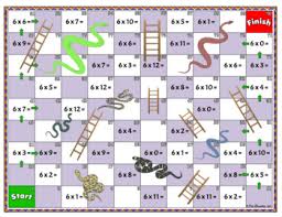 Show to your kids and let learn easily.we are suhas and sahiti students. 6 Times Tables Snakes And Ladders Game By Our Classroom Tpt
