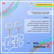 Apa saja media yang digunakan untuk melakukan kegiatan reklam. Custom Gantungan Kunci Couple Puzzle 1 Shopee Indonesia
