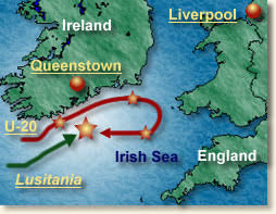 the sinking of the lusitania, 1915