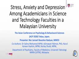 Heather morgan, a crisis line manager for didi hirsch mental. Stress Anxiety And Depression Among Academicians In Science And Technology Faculties In A Malaysian University On Vimeo