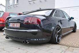 Audi A8 Modified Stance Slammed Black On Black Audi Cars Audi A8 Audi Rs