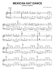 F A Partichela Mexican Hat Dance Jarabe Topatio Sheet Music Pdf Notes Chords Latin Score Piano Vocal Guitar Right Hand Melody Download Printable Sku 73195