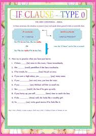 Fill In The Gaps With The Type 1 Conditional Sentences If Clause Type 0 English Esl Worksheets In 2020 Clause Type 1 English Teaching Resources