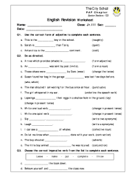 Nouns, adjectives, verbs, adverbs and articles. Fillable Online English Worksheet 3 Class 3 Junior Section Announcements Fax Email Print Pdffiller