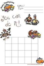 Thanksgiving Behavior Charts To Print And Thanksgiving