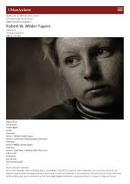 Robert W. Wilder Papers Finding Aid : Special Collections and University  Archives, University of Massachusetts Amherst Libraries