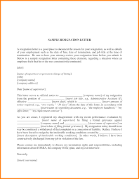 Example Of Resignation Letter. Resignation Letter Sample Resignation ...