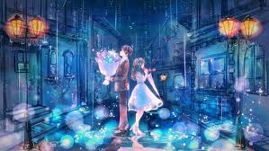 Kawaii anime wallpaper music cute. Wallpaper Anime Kawaii Blue Purple Dress Background Download Free Image