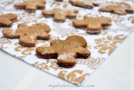Healthy Gingerbread Cookies My Whole Food Life Healthy Gingerbread Cookies Vegan Gingerbread Cookies Holiday Desserts