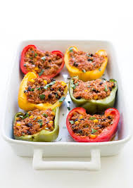 Healthy Mexican Turkey And Quinoa Stuffed Peppers Recipe Healthy Mexican Healthy Mexican Recipes Stuffed Peppers