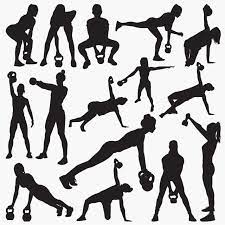 Kettlebell Workout Silhouettes Body Builder Body Building Exercise Png And Vector With Transparent Background For Free Download Kettlebell Silhouette Dance Silhouette