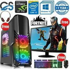 Personal computers are intended to be operated directly by an end user. Schnell Gaming Pc Computer Bundle Intel Quad Core I5 16gb 1tb Windows 10 2gb Gt710 Ebay