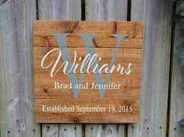 Personalized Wedding Gift Custom Name Sign Cedar Last Name Wood Sign Rustic Family Establi Wedding Gift Signs Wedding Signs Rustic Pallets Wedding Signs Diy