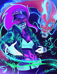 Akali K Da Pop Stars Anime Art Lol League Of Legends