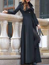 Avec ce superbe manteau pour femme au coloris vibrant, il va vous tarder d'être en hiver ! Manteau Maxi Longue En Laine Manches Longues Mode Femme Militaires Trench Coat Noir Manteaux Hauts