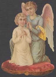 angel pray kneel guardian child embossed victorian diy paper supplies ornament guardian angels victorian scrap angel