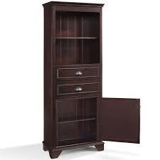 Louvered doors open to an extra deep main cabinet, which is large enough for industrial sized bottles of cologne or nail polish remover. Crosley Furniture Lydia Tall Bathroom Storage Floor Cabinet Multiple Colors Walmart Com Walmart Com