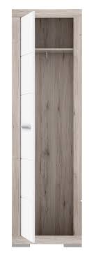 Sicher kennen sie das auch: Garderobenschrank 1 Trg Attrus Von Forte Sandeiche Weiss Hochglanz