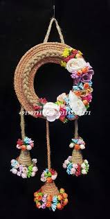 Designer Jute And Rich Flower Hanging For Diwali Gifting And Home Decor In 2020 Diwali Decoration Items Diy Yarn Crafts Diwali Craft