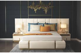 Free delivery, arrives within 2 weeks on avg. Karous Lf03new Design Italian Furniture Bedroom Sets Luxury King Size Real Genuine Modern Leather Luxury Bed Beds Aliexpress