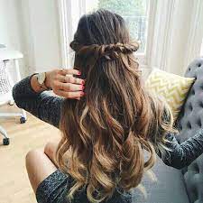 Long black and purple curls lavender ombre hair on the base of black locks would look rather dramatic and require a profound bleaching. Blonde Ombre Hair And Tumblr Hair Image 4254832 On Favim Com