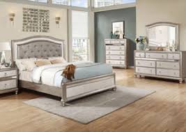 Give yourself style points with this practical and glamorous bedroom set that turns heads for all related products. Metallic Platinum Queen Bed W Dresser Mirror Furniture Distributors Havelock Nc