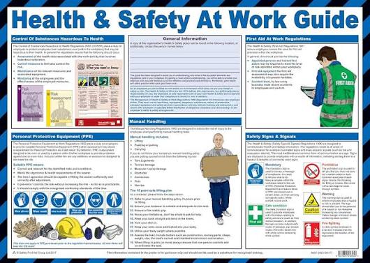 Safety First Aid Group Health & Safety at Work Guide Poster - Laminated (59  x 42 cm) : Amazon.in: Industrial & Scientific