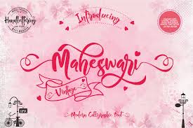 Julietta is a script font based on my brushpen lettering style and developped by clément nicolle. Maheswari