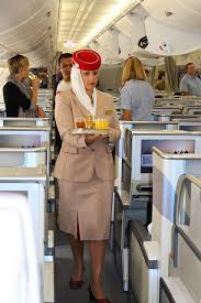 Emirates Flight Attendant A380 Business Class Emirates Flights Emirates Airline Flight Attendant Uniform