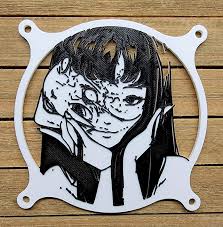 Tomie Portrait - Junji Ito Dual Color Gaming Computer Fan Shroud  Grill   Cover - Custom 3D Printed - 120mm, 140mm - Etsy Denmark