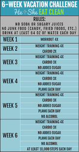 Free 6 Week Vacation Challenge Workout Challenge 6 Week Workout Plan 6 Week Challenge