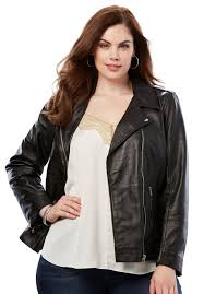 Be Stylish With Plus Size Leather Jacket Thefashiontamer Com Plus Size Leather Jacket Leather Jacket Plus Size Outfits