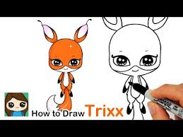 Coloriage ladybug et chat noir are talking. How To Draw Miraculous Ladybug Kwami Trixx Easy Myhobbyclass Com