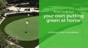 To create your own windmill, cut an opening on the top of a plastic this alligator is hungry for golf balls. How To Build Your Own Putting Green At Home