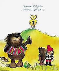 Janosch Kleiner Tiger Poster Canvas On Stretcher Framed Picture