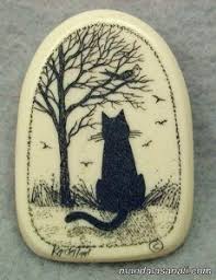 tas boyama kedi yapimi kedi taslar sanat malzemeleri