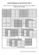 Din a4 vorlage / zahlenstreifen zum ausschneiden• vorlage auf fotopapier ausdrucken (variante. Tausenderbuch Klein Tausenderbuch Erweiterung Des Zahlenraums Mathe Klasse 3 Grundschulmaterial De