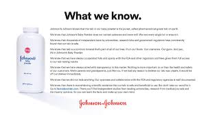 Johnson's baby powder grew out of a line of medicated plasters, sticky rubber strips loaded with mustard and other home remedies. Johnson Johnson On Twitter We Know That Johnson S Baby Powder Does Not Contain Asbestos And Never Will We Test Every Single Lot To Ensure It Learn More At Https T Co Fxx9e8e4et Https T Co Er95ms1psg