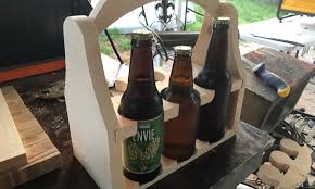 Arrive to that christmas party in style with this easy beer tote that you can build in under an hour. Six Pack Tote Inventables