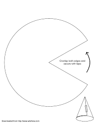 Printable Paper Cone Template Wikihow Paper Cone Template Paper Cone Cone Template