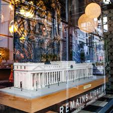 Remains Holiday Window Tribute Holiday Window Display Window Display Antique Light Fixtures