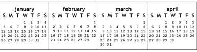 Below are year 2021 printable calendars you're welcome to download and print. Free Printable Monitor Calendar Strips Craftmeister