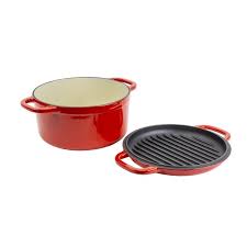 Check spelling or type a new query. Lodge 7 Quart Red Enameled Cast Iron Double Dutch Oven With Grill Lid Walmart Com Walmart Com
