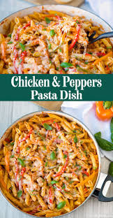 Chicken Peppers Pasta Quick Easy Dinner Recipe In 2020 Easy Pasta Dinner Easy Dinner Pasta Dishes