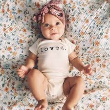 Loved Organic Bodysuit Unisex Baby Clothes Baby Boy Outfits Cute Baby Clothes