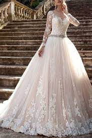 20 Gorgeous Wedding Dresses You Won T Believe You Can Get On Amazon Sheer Wedding Dress Long Sleeve Wedding Dress Lace Bridal Ball Gown