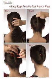 It is then secured with barrettes, combs, hair sticks and/or hairpins. A French Pleat In 4 Easy Steps French Twist Hair Hairdo For Long Hair Easy Updos For Long Hair