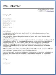 Logistics Cover Letter Example Resume Downloads Sample Resume Cover Letter Cover Letter For Resume Job Cover Letter