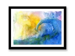 Rumble — in this video i will show you how to paint a breaking ocean wave and create light and atmosphere. Ocean Wave Watercolor Painting Wall Art Seascape Posters Paintings Framed Wall Art Wall Coverings Decals More